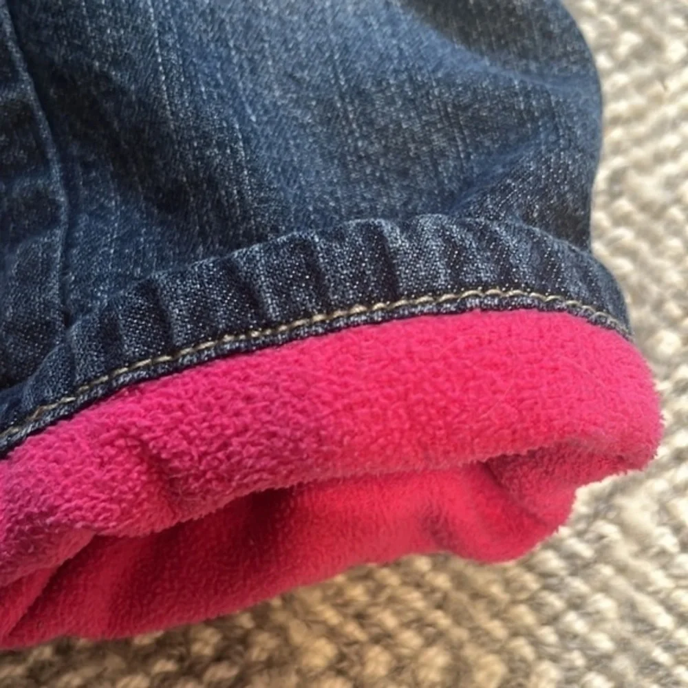 Old‎ Navy pink fleece lined baby jeans size 3-6months